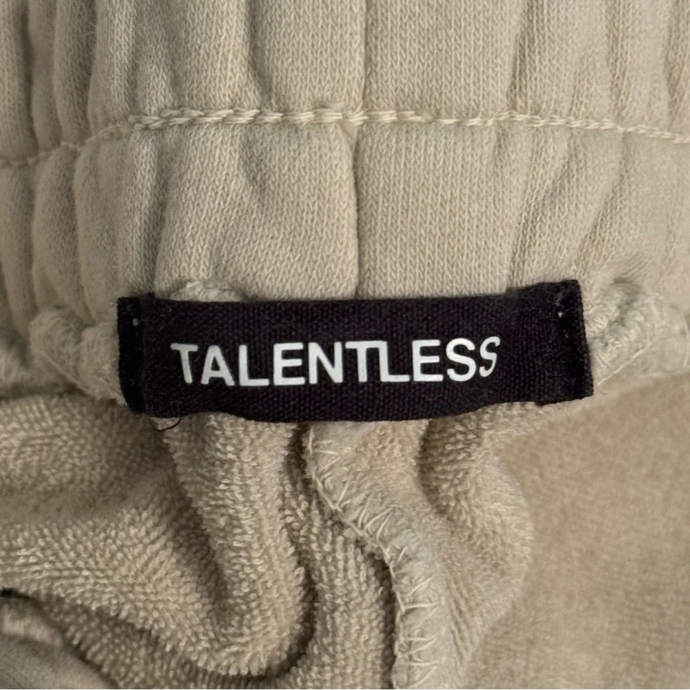 Talentless Boxing Shorts in Cream